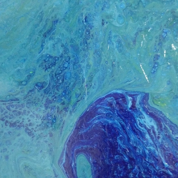 11"x14" Handmade paint pour - Picture 2 of 8